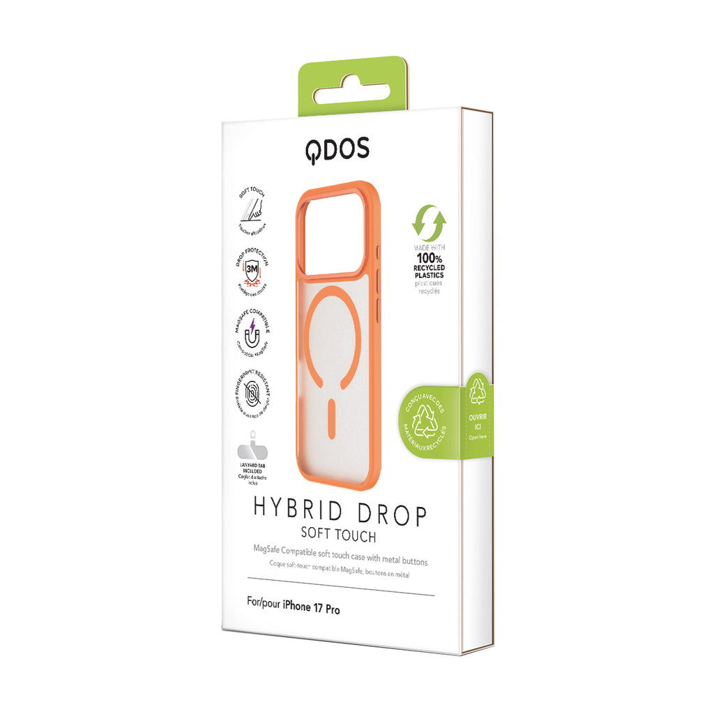 Hybrid Drop | SOFT TOUCH - iPhone 18 Pro Max | 17 Pro Max Case MagSafe Compatible - Papaya