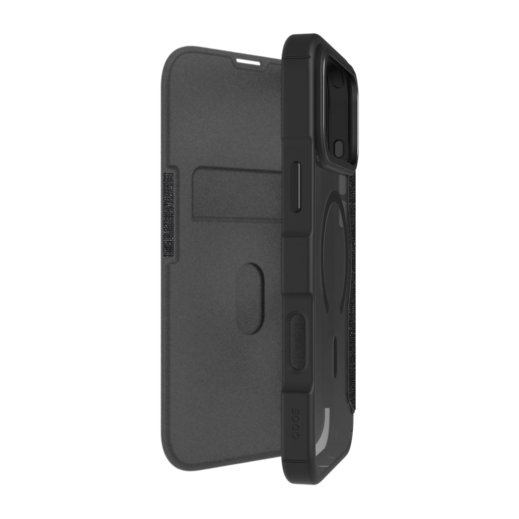 Hybrid Fold | MIL STD - iPhone 18 Pro Max | 17 Pro Max Folio Case Magsafe Compatible - Clear