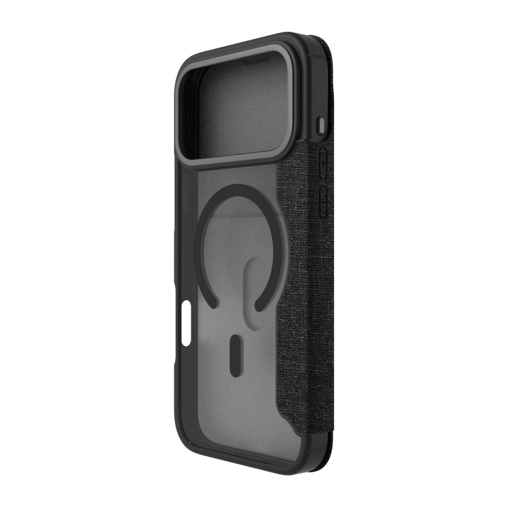 Hybrid Fold | MIL STD - iPhone 18 Pro Max | 17 Pro Max Folio Case Magsafe Compatible - Clear