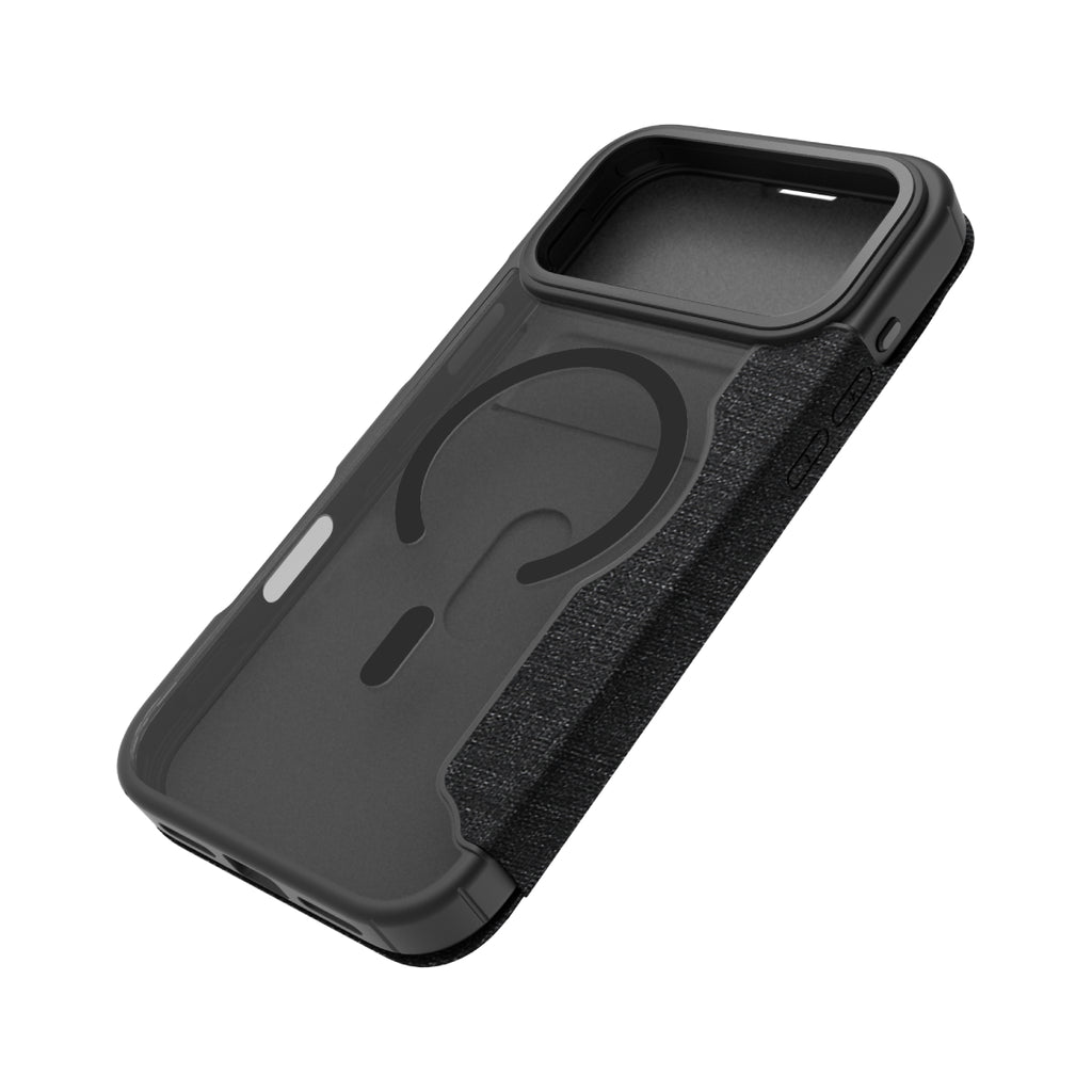 Hybrid Fold | MIL STD - iPhone 18 Pro Max | 17 Pro Max Folio Case Magsafe Compatible - Clear