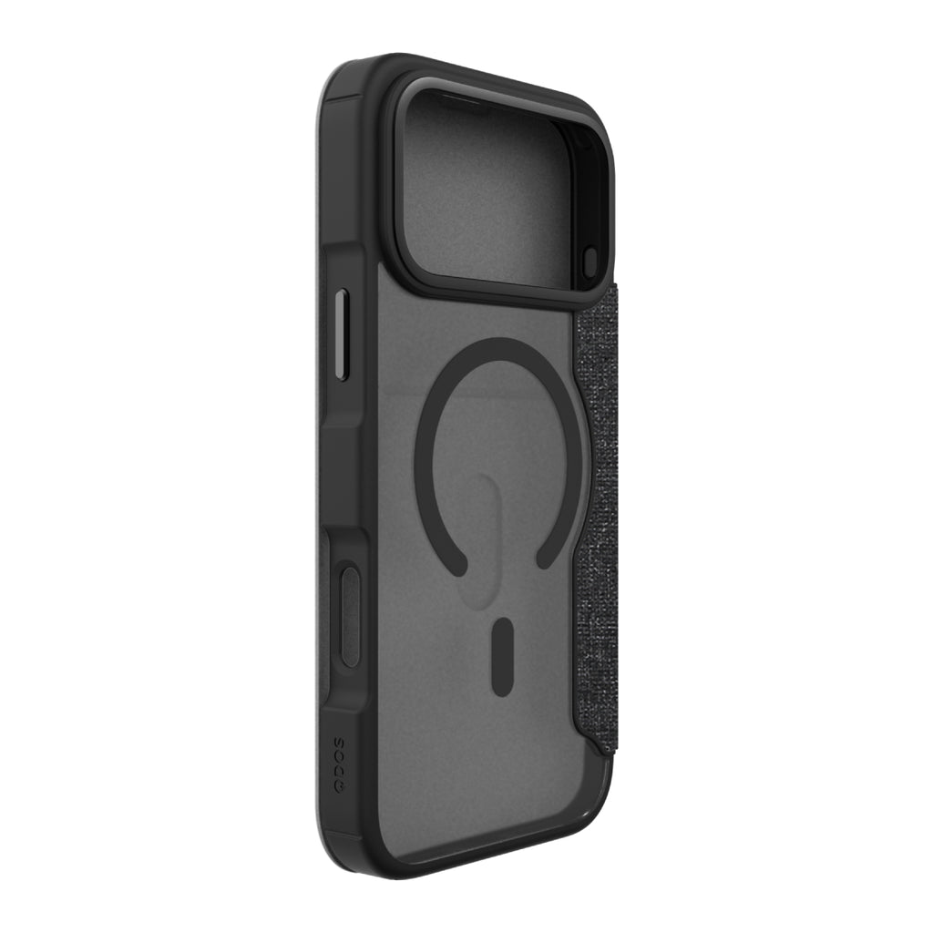 Hybrid Fold | MIL STD - iPhone 18 Pro Max | 17 Pro Max Folio Case Magsafe Compatible - Clear