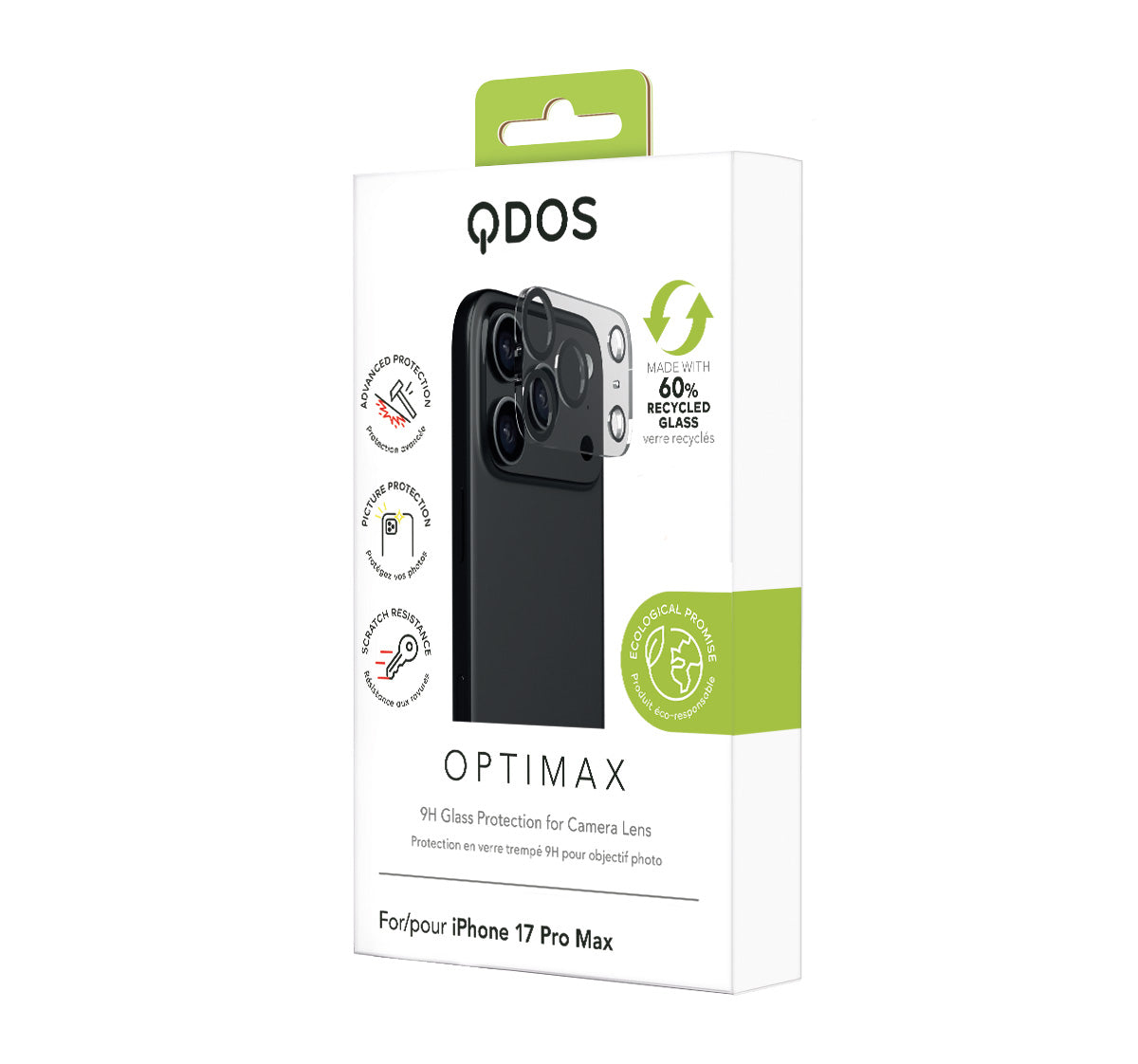 OptiMax - iPhone 17 Pro Max Camera Lens Protector - Black
