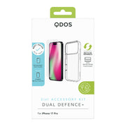 DUAL DEFENCE+ | iPhone 17 Pro - Clear Case & Screen Protector Bundle