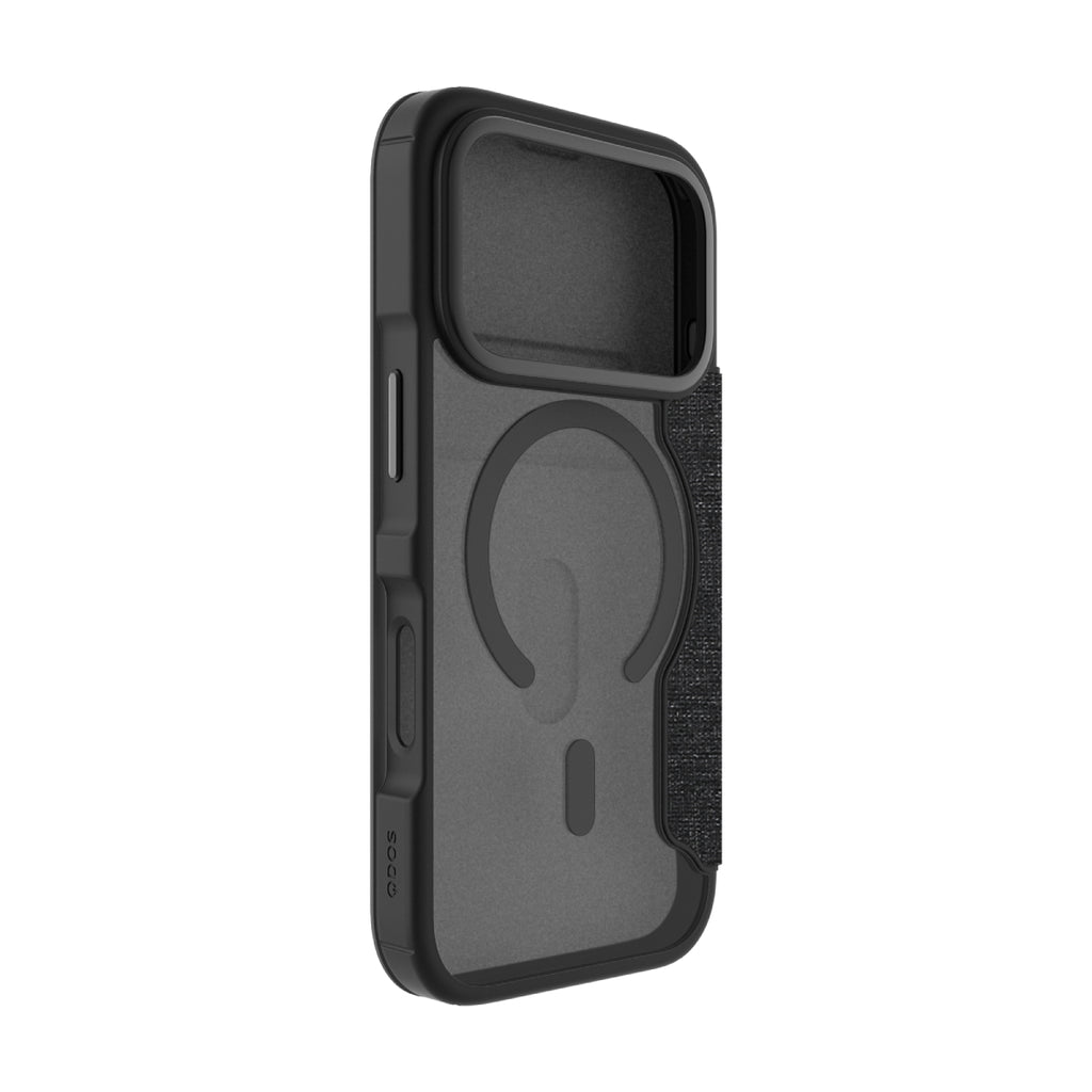 Hybrid Fold | MIL STD - iPhone 18 Pro / 17 Pro Folio Case Magsafe Compatible - Clear