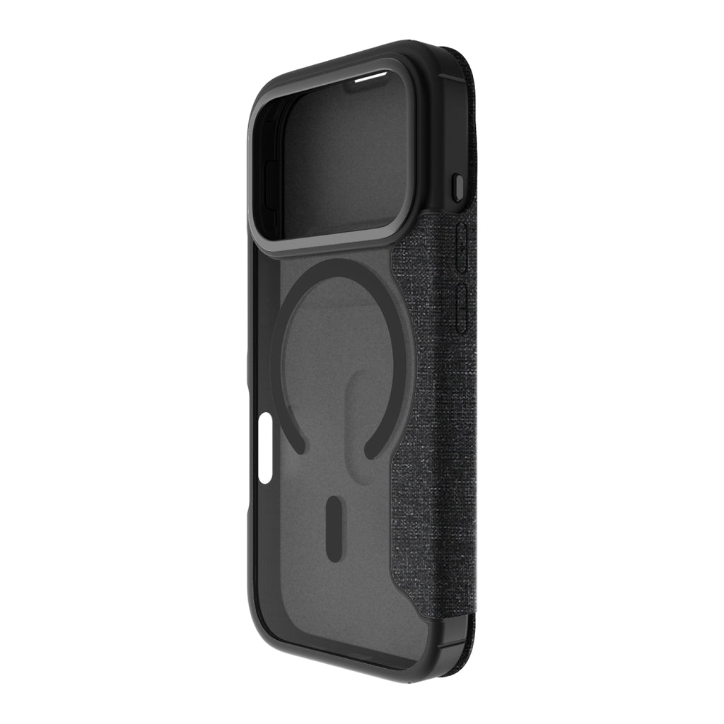 Hybrid Fold | MIL STD - iPhone 18 Pro / 17 Pro Folio Case Magsafe Compatible - Clear