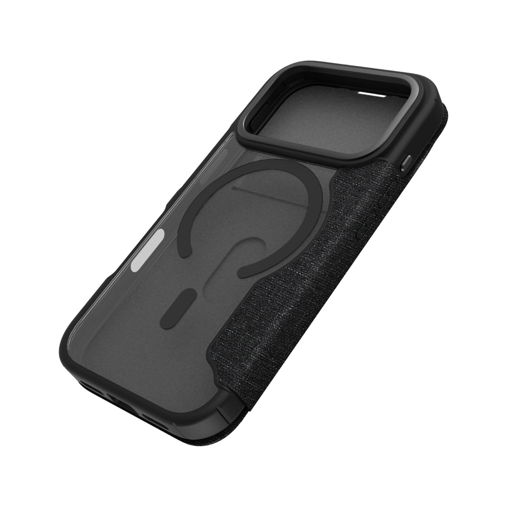 Hybrid Fold | MIL STD - iPhone 18 Pro / 17 Pro Folio Case Magsafe Compatible - Clear