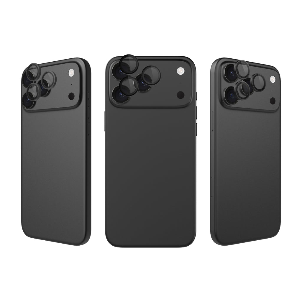 OptiRings - iPhone 17 Pro | iPhone 17 Pro Max Camera Lens Protector - Black