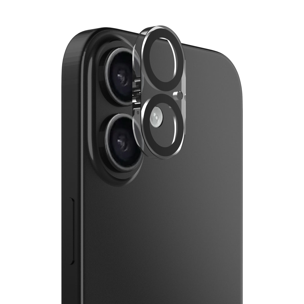 OptiMax - iPhone 17 | iPhone 16 | iPhone 16 Plus Camera Lens Protector - Black