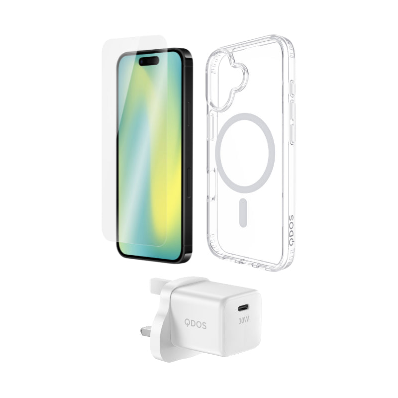 PROTECT & POWER PACK (UK Plug) | iPhone 17 - 3-in-1 Accessory Kit