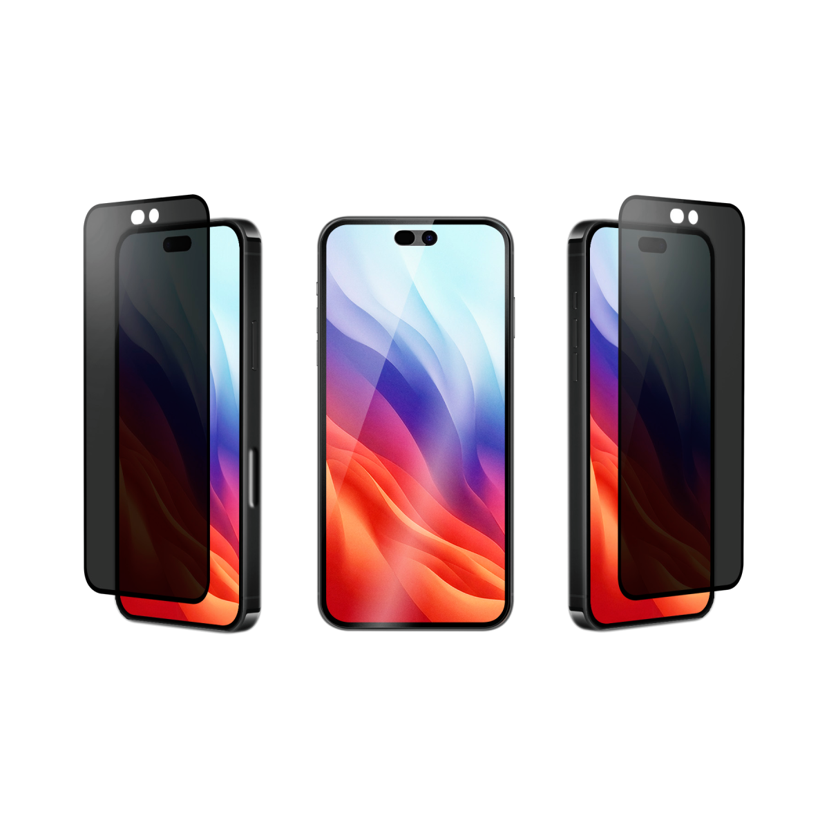 OptiGuard ECO Glass Max PRIVACY with D3O Impact Additives protection - iPhone 18 Pro Max | 17 Pro Max - Privacy Black