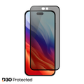 OptiGuard ECO Glass Max PRIVACY with D3O Impact Additives protection - iPhone 18 Pro Max | 17 Pro Max - Privacy Black
