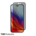 OptiGuard ECO Glass Max PRIVACY with D3O Impact Additives protection - iPhone 18 Pro Max | 17 Pro Max - Privacy Black