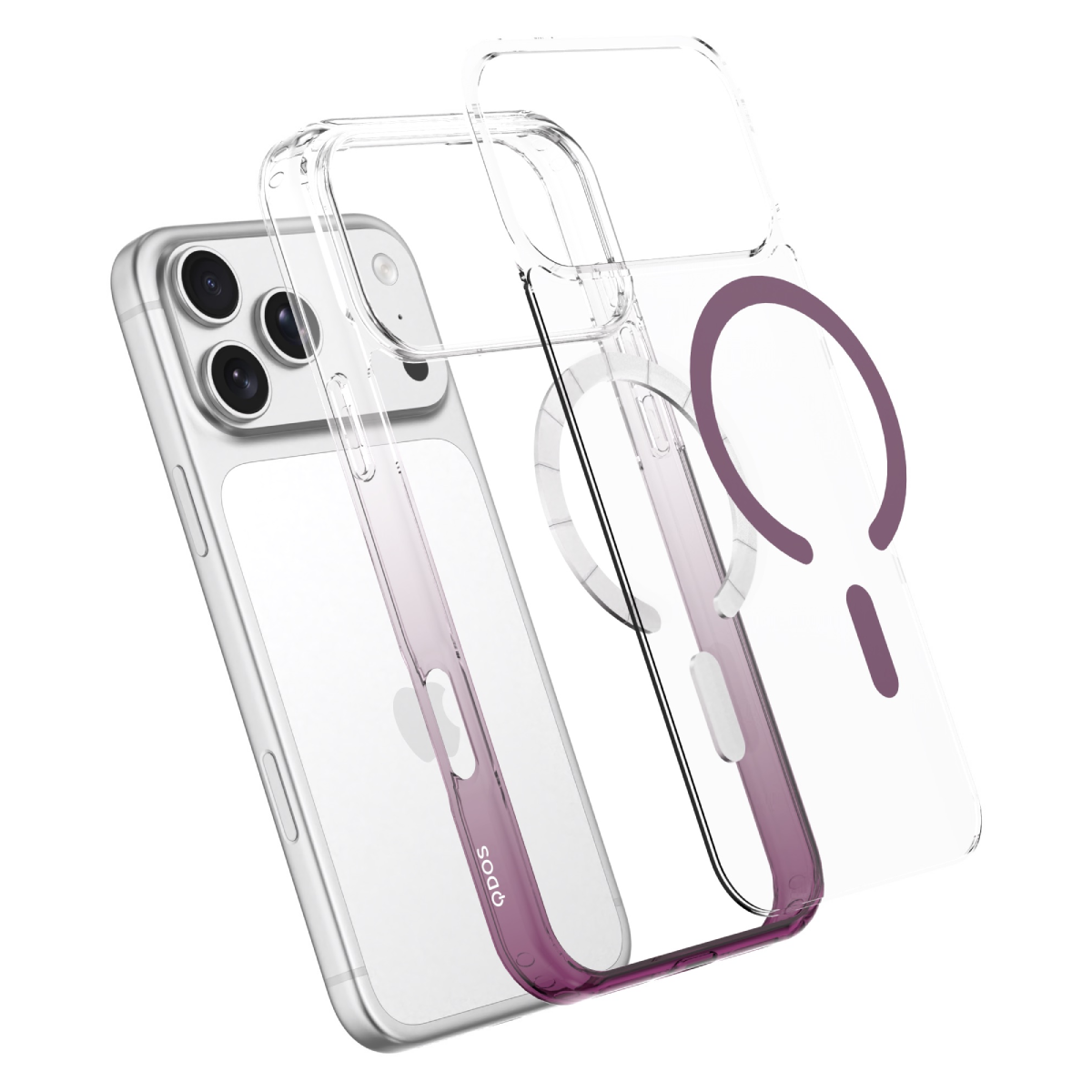 Hybrid Snap Ombre (Colour) - iPhone 18 Pro Max | 17 Pro Max Case - Burgundy