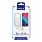 STARTER PACK (EU Plug) - iPhone 18 Pro | 17 Pro - HYBRID SNAP Case & OptiGuard ECO Glass & 30w EU PowerCube Bundle - White