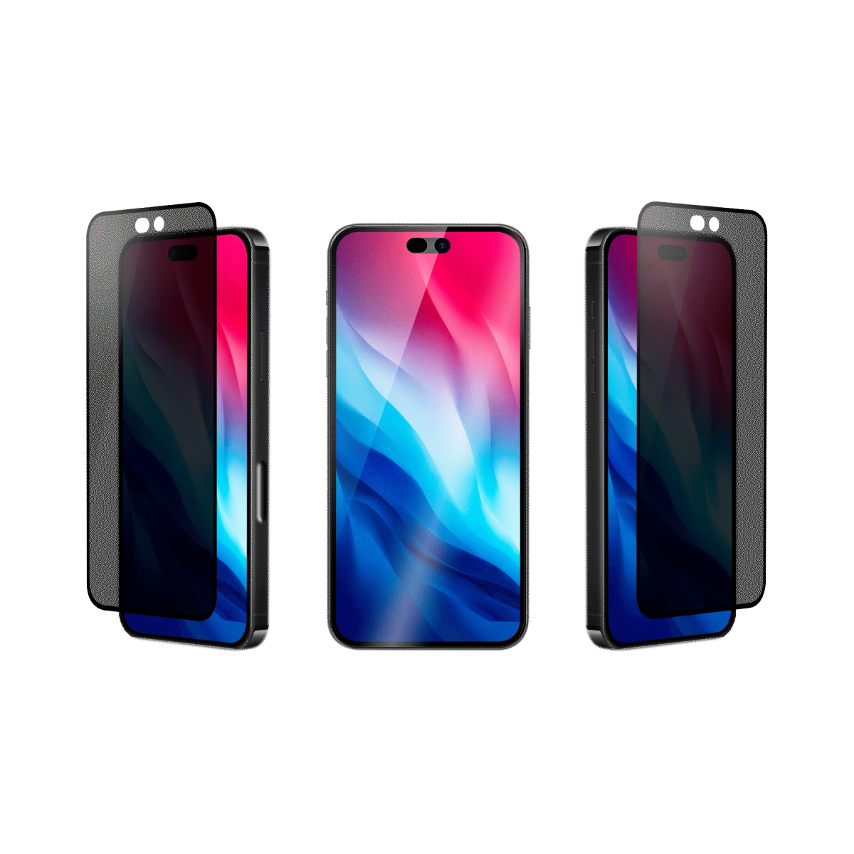 OptiGuard ECO Glass Max PRIVACY with D3O Impact Additives protection - iPhone 18 Pro | 17 Pro - Privacy Black
