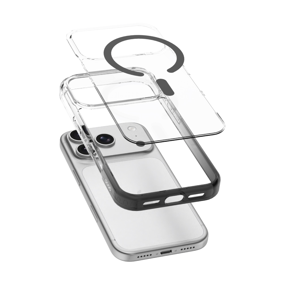 Hybrid Snap Ombre (Colour) - iPhone 18 Pro | 17 Pro Case - Black
