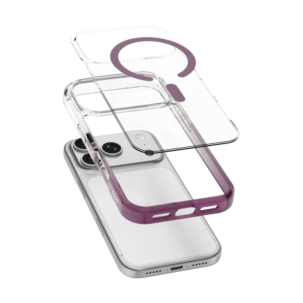 Hybrid Snap Ombre (Colour) - iPhone 18 Pro | 17 Pro Case - Burgundy