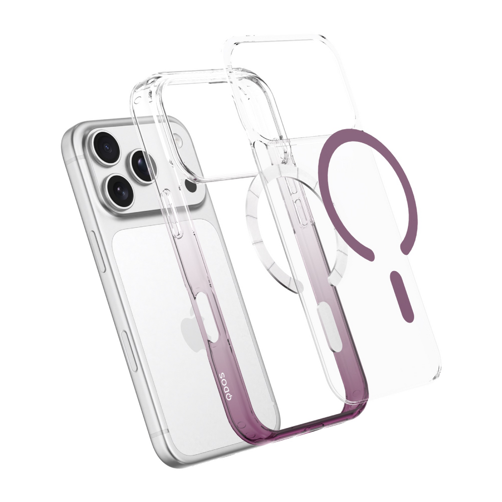 Hybrid Snap Ombre (Colour) - iPhone 18 Pro | 17 Pro Case - Burgundy