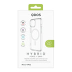Hybrid Force + Snap - Apple iPhone 14 Plus Case MagSafe Compatible - Clear, showcasing product packaging in white