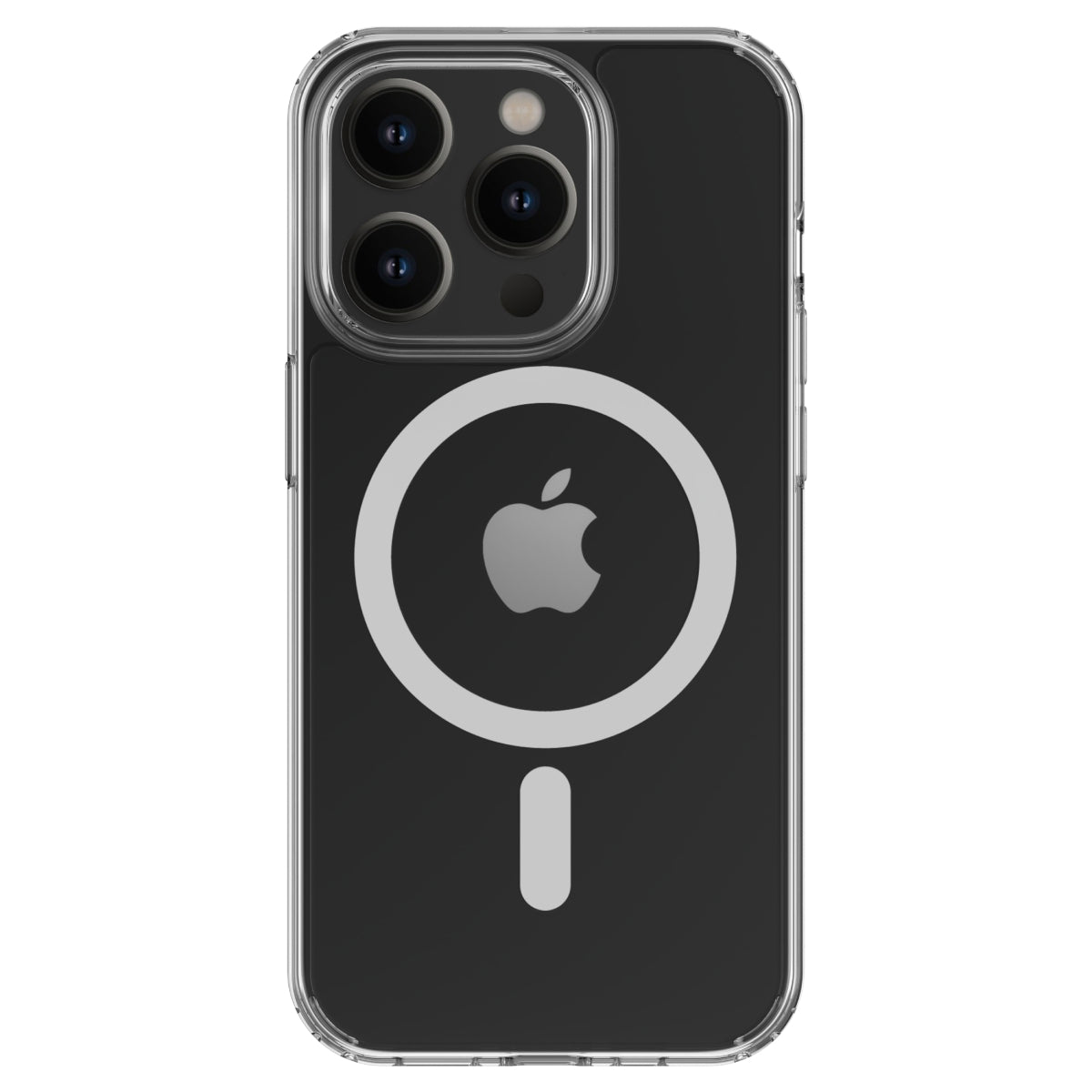 Hybrid Force + Snap - Apple iPhone 14 Pro Case MagSafe Compatible - Clear, Rear View Transparent Back with Phone