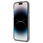 Hybrid Force + Snap - Apple iPhone 14 Pro Case MagSafe Compatible - Clear, Angled Front View with Phone and Screen Display On