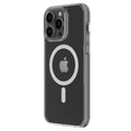 Hybrid Force + Snap - Apple iPhone 14 Pro Max Case MagSafe Compatible - Clear, Angled Rear View Transparent Back with Phone
