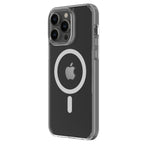 Hybrid Force + Snap - Apple iPhone 14 Pro Max Case MagSafe Compatible - Clear, Angled Rear View Transparent Back with Phone