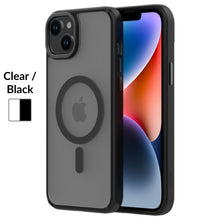 HYBRID SOFT + SNAP for iPhone 15 Plus - Clear / Black