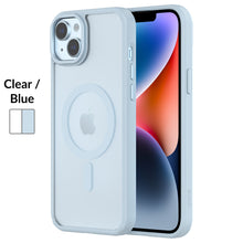 HYBRID SOFT + SNAP for iPhone 15 Plus - Clear / Blue
