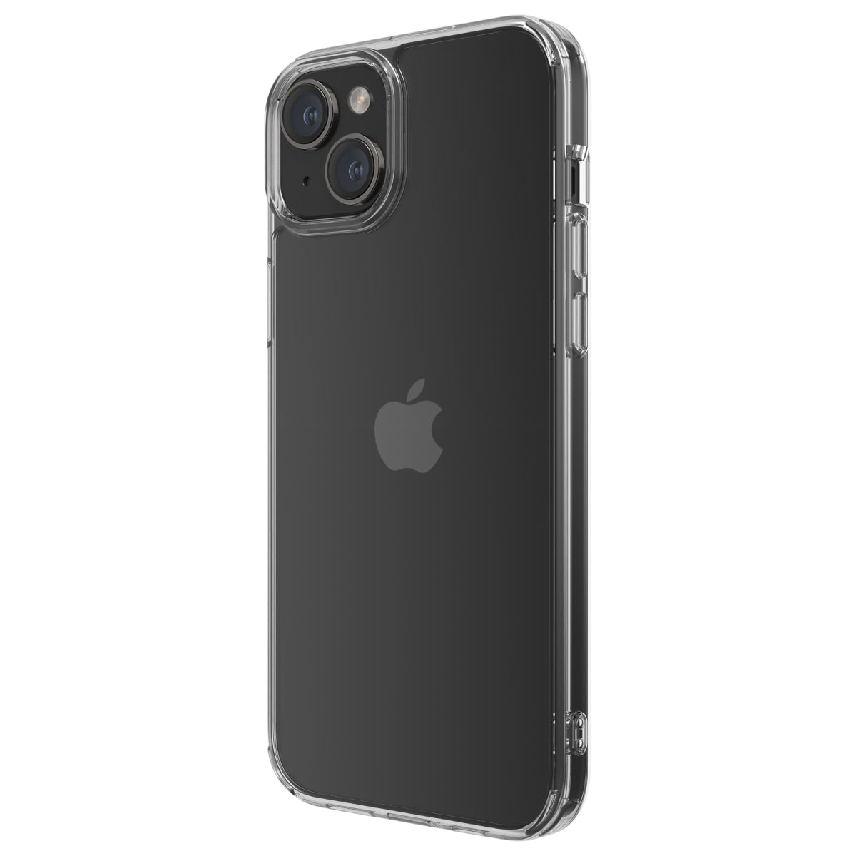 Hybrid - Apple iPhone 15 Plus Case - Clear, Angled Rear View Transparent Back with Phone