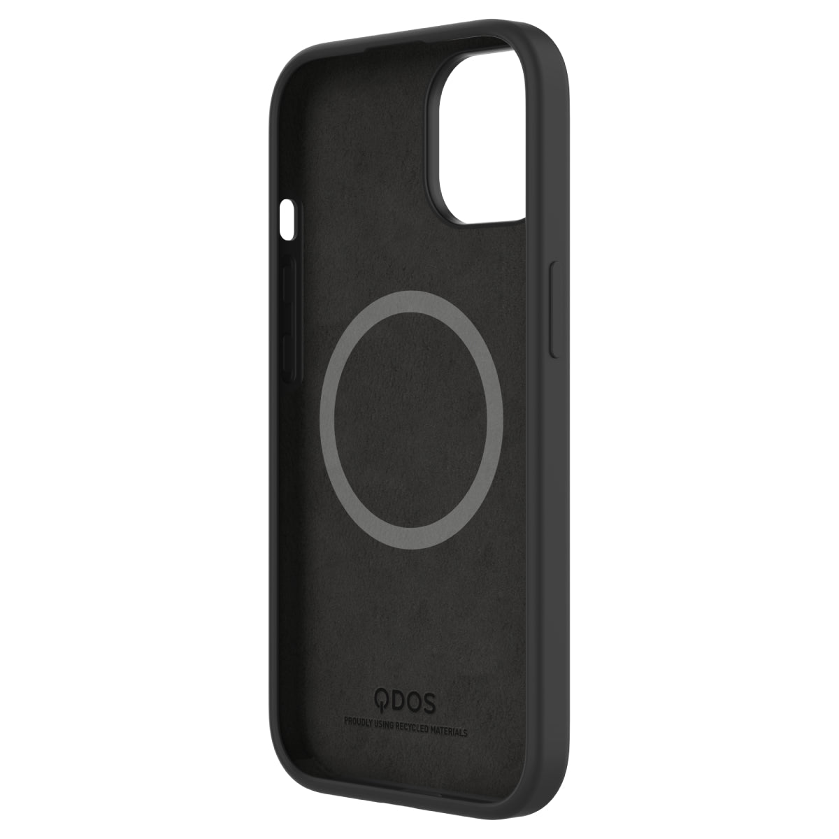 Touch Pure + Snap - Apple iPhone 15 Plus Case MagSafe Compatible - Black, Angled Front View of the case without Phone