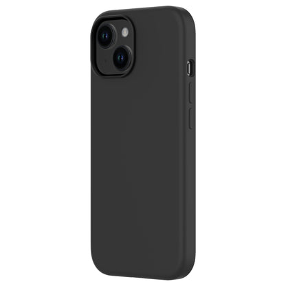 Touch Pure + Snap - Apple iPhone 15 Plus Case MagSafe Compatible - Black, Angled Rear View Rigid Back with Phone