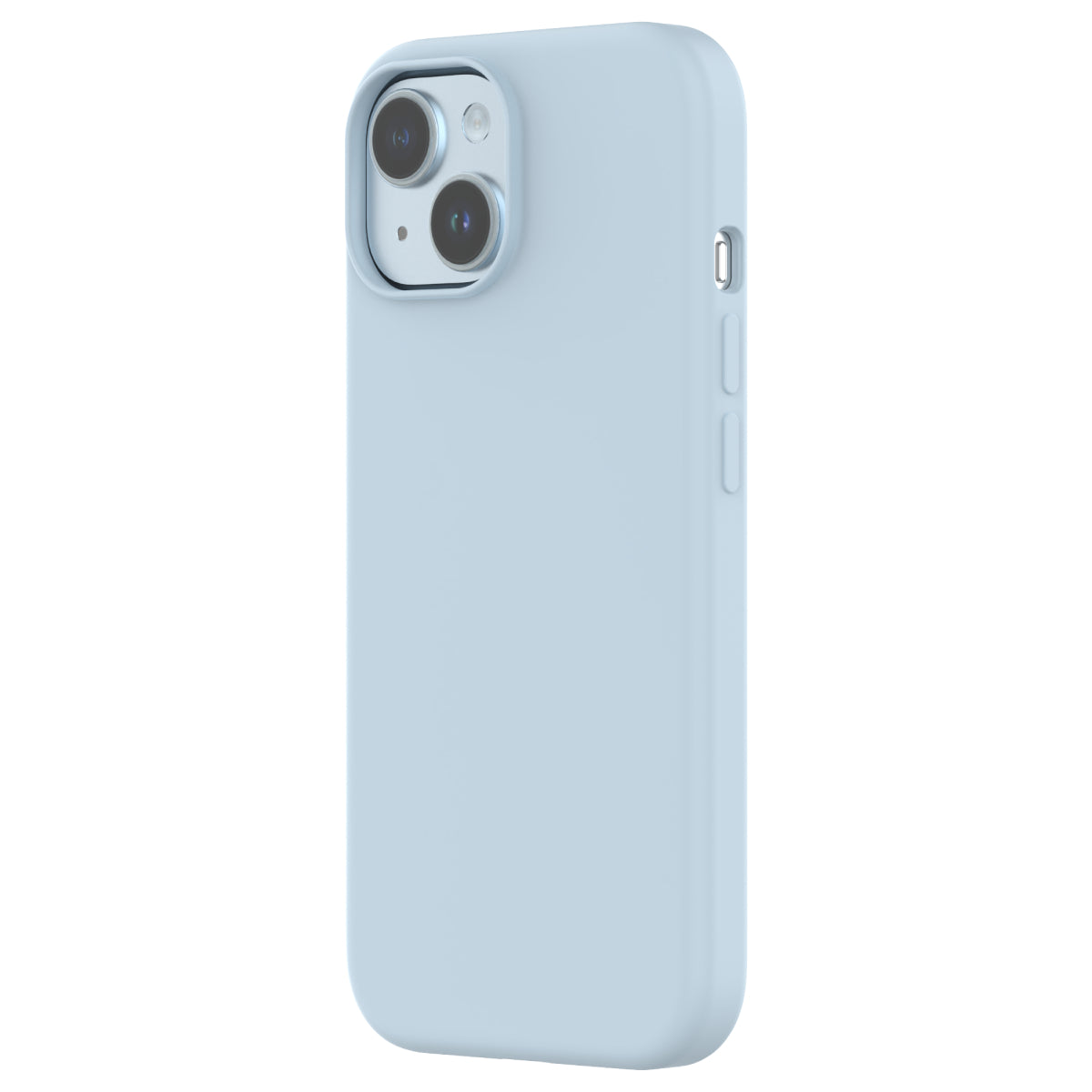 Touch Pure + Snap - Apple iPhone 15 Plus Case MagSafe Compatible - Blue, Angled Rear View Rigid Back with Phone