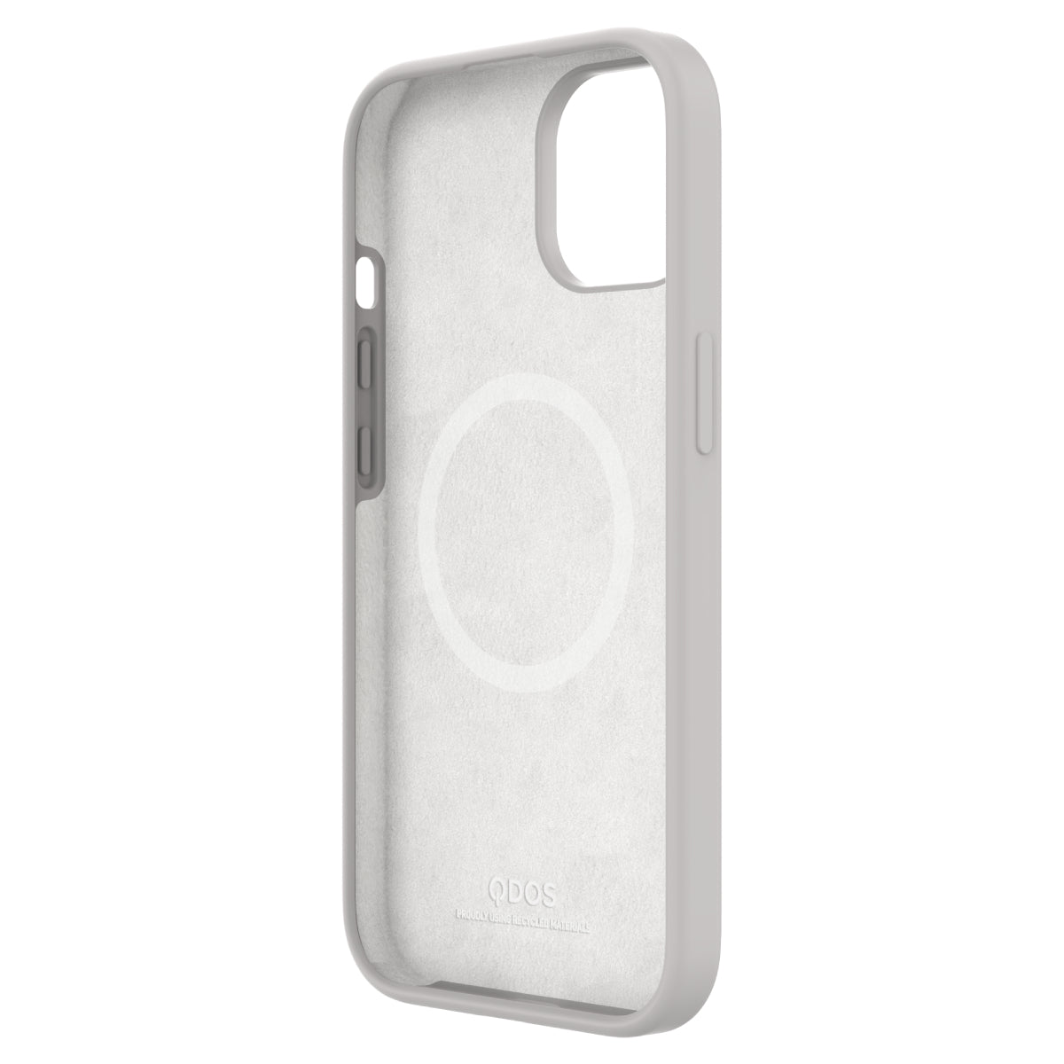 Touch Pure + Snap - Apple iPhone 15 Plus Case MagSafe Compatible - Grey, Angled Front View of the case Without Phone