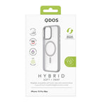 Hybrid Soft + Snap - Apple iPhone 15 Pro Max Case MagSafe Compatible - Clear Natural Titanium, showcasing product packaging in white