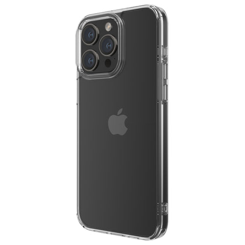 Hybrid - Apple iPhone 15 Pro Max Case - Clear, Angled Rear View Transparent Back with Phone