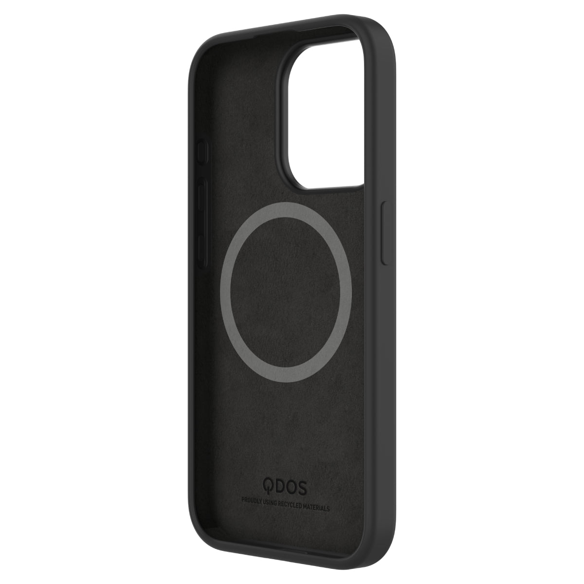Touch Pure + Snap - Apple iPhone 15 Pro Max Case MagSafe Compatible - Black Titanium, Angled Front View of the case Without Phone