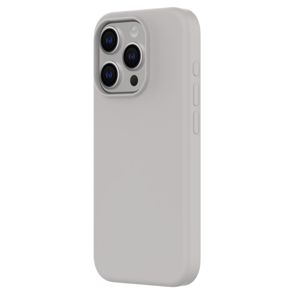 Touch Pure + Snap - Apple iPhone 15 Pro Max Case MagSafe Compatible - Natural Titanium, Angled Rear View Rigid Back with Phone
