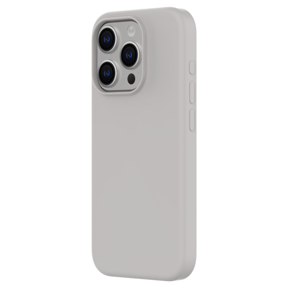 Touch Pure + Snap - Apple iPhone 15 Pro Max Case MagSafe Compatible - Natural Titanium, Angled Rear View Rigid Back with Phone