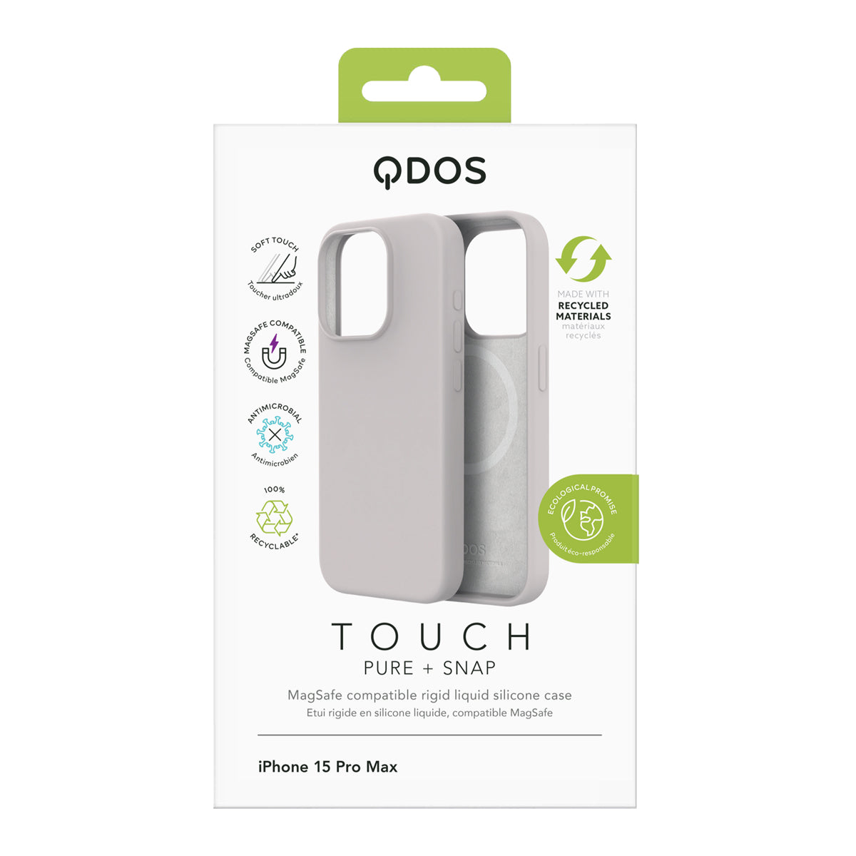 Touch Pure + Snap - iPhone 15 Pro Max Case MagSafe Compatible - Starlight