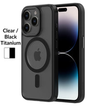 HYBRID SOFT + SNAP for iPhone 15 Pro - Clear / Black Titanium