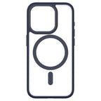 Hybrid Soft + Snap - Apple iPhone 15 Pro Case MagSafe Compatible - Clear Blue Titanium, Rear View Frosted  Back Without Phone