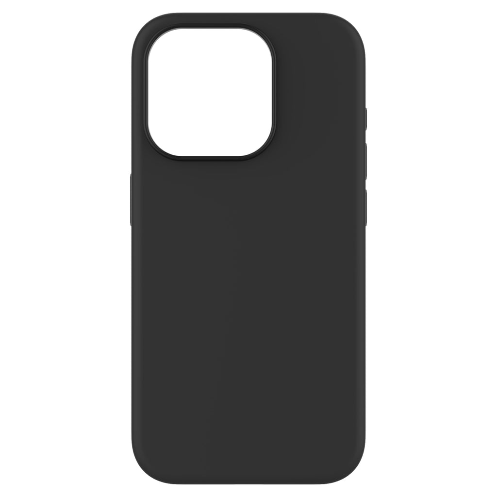 Touch Pure + Snap - Apple iPhone 15 Pro Case MagSafe Compatible - Black, Rear View Rigid Back Without Phone