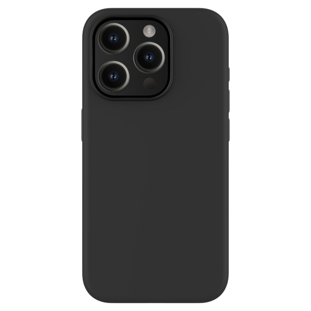 Touch Pure + Snap - Apple iPhone 15 Pro Case MagSafe Compatible - Black, Rear View Rigid Back with Phone