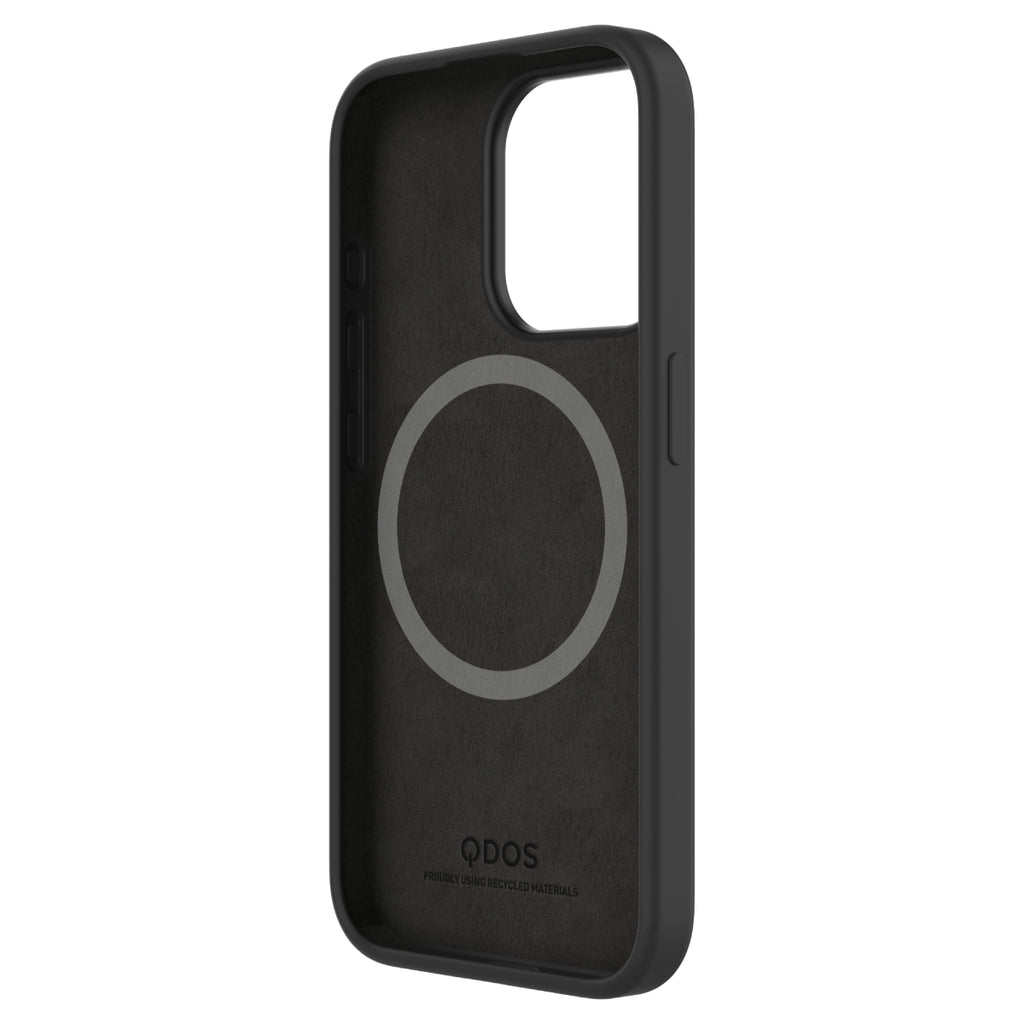 Touch Pure + Snap - Apple iPhone 15 Pro Case MagSafe Compatible - Black, Angled Front View of the case Without Phone