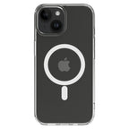 Hybrid Force + Snap - Apple iPhone 15 Case MagSafe Compatible - Clear, Rear View Transparent Back with Phone