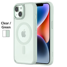 HYBRID SOFT + SNAP for iPhone 15 - Clear / Green