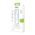 Hybrid Soft + Snap - Apple iPhone 15 Case MagSafe Compatible - Clear Blue, showcasing product packaging in white