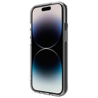 Hybrid - Apple iPhone 15 Case - Clear, Angled Front View with Screen Display