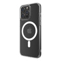 Hybrid Force + Snap - Apple iPhone 15 Pro Max Case MagSafe Compatible - Clear, Angled Rear View Transparent Back with Phone